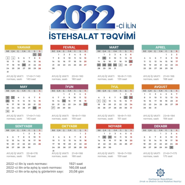 İstehsalat Təqvimi 2022