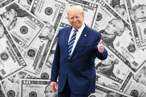 How much did Trump earn after leaving the White House?