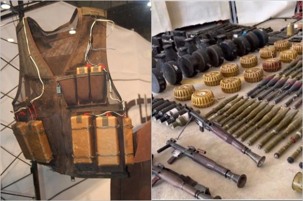 SAKHAL discovered hundreds of suicide belts belonging to Hamas