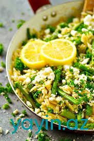 How to make asparagus with emon orzo